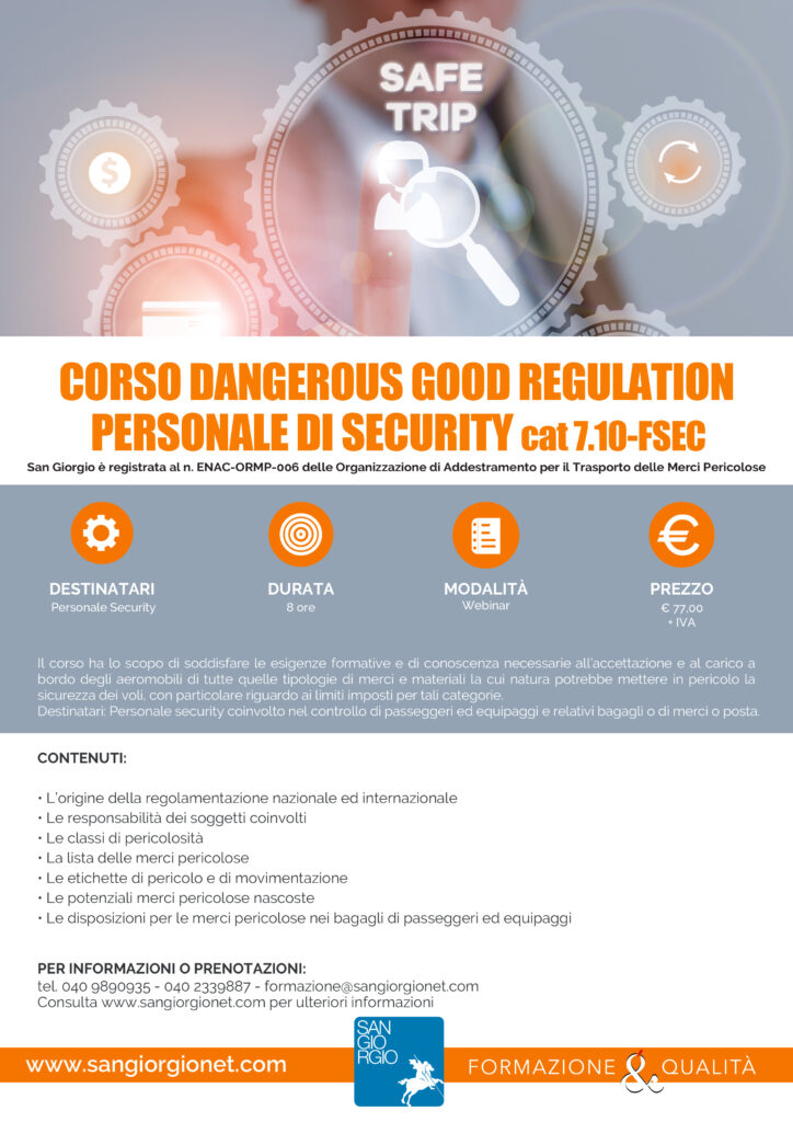 Corso DGR cat. 7.10-FSEC (Ex Cat.12) Iniziale